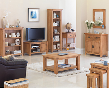 Oak living room hot sale furniture