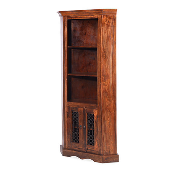 Jali Sheesham Corner Display Lifestyle Furniture UK