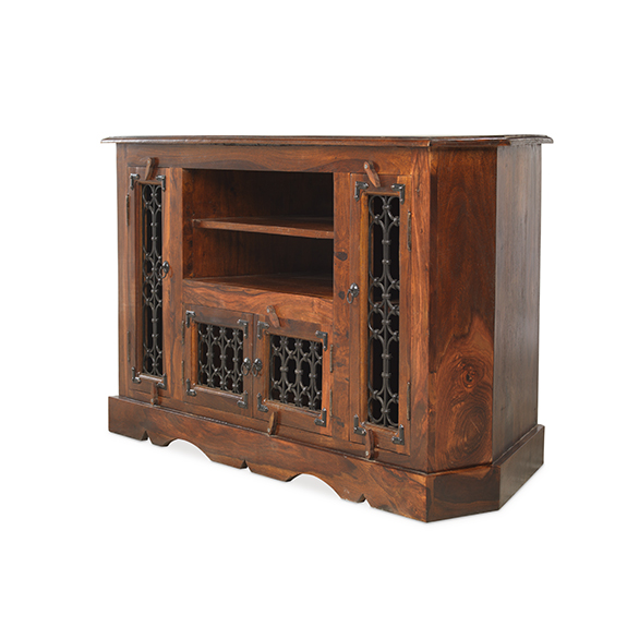 Jali Sheesham Corner TV Lifestyle Furniture UK