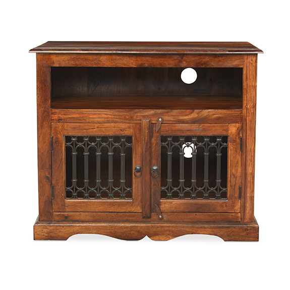 Jali Sheesham Square TV Lifestyle Furniture UK