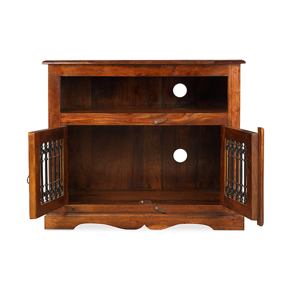 Jali Sheesham Square TV Lifestyle Furniture UK
