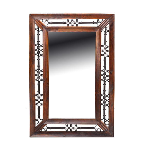 Jali Sheesham Rectangular Mirror Lifestyle Furniture UK