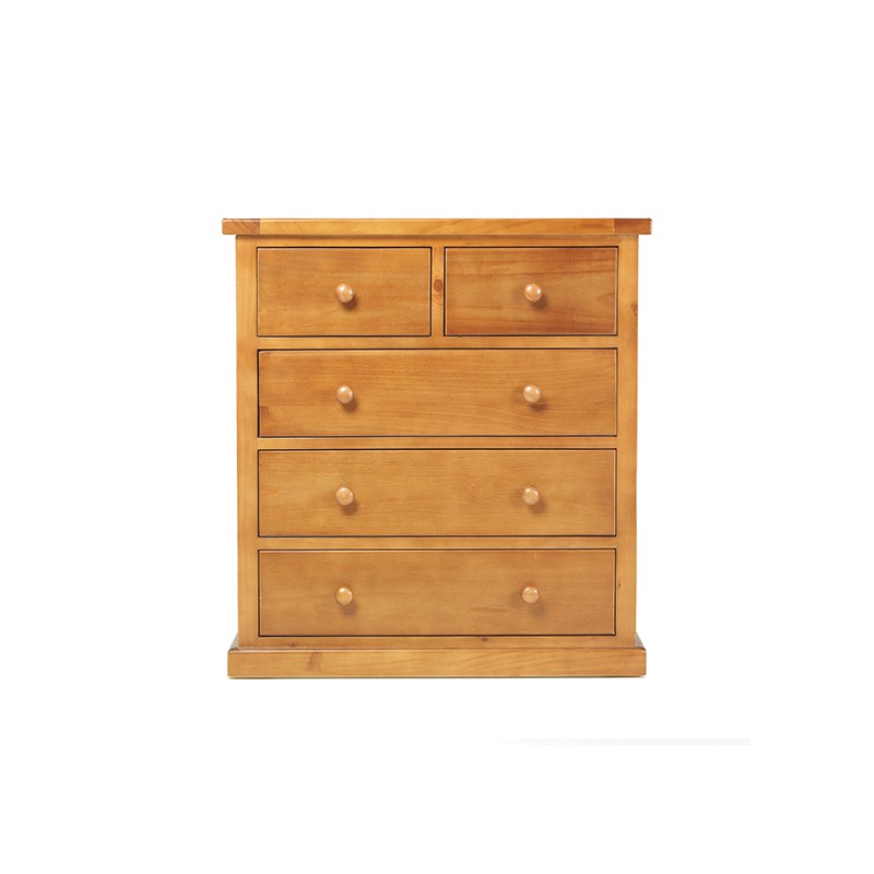 Chunky Pine 2 Over 3 Chest of Drawers