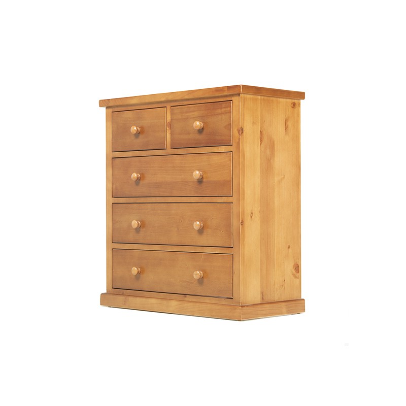 Chunky Pine 2 Over 3 Chest of Drawers