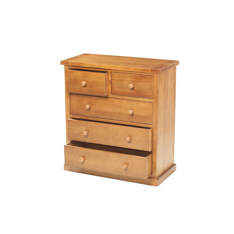 Chunky Pine 2 Over 3 Chest of Drawers
