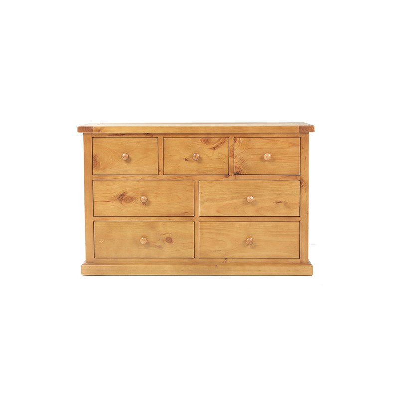 Chunky Pine 3 Over 4 Chest of Drawers