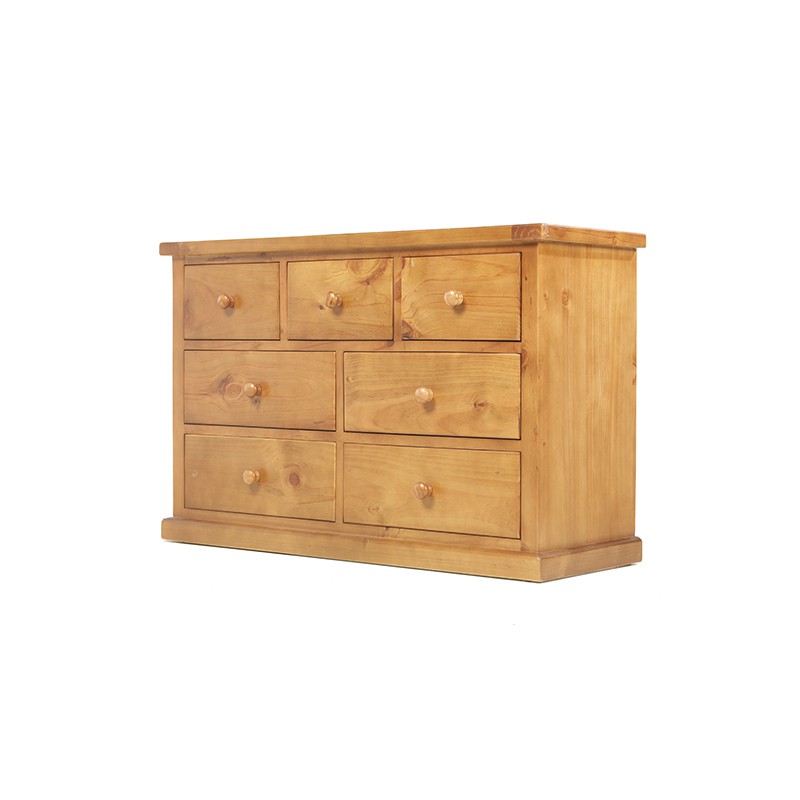 Chunky Pine 3 Over 4 Chest of Drawers