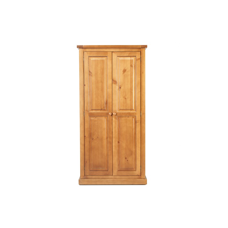 Chunky Pine Ladies Double Wardrobe