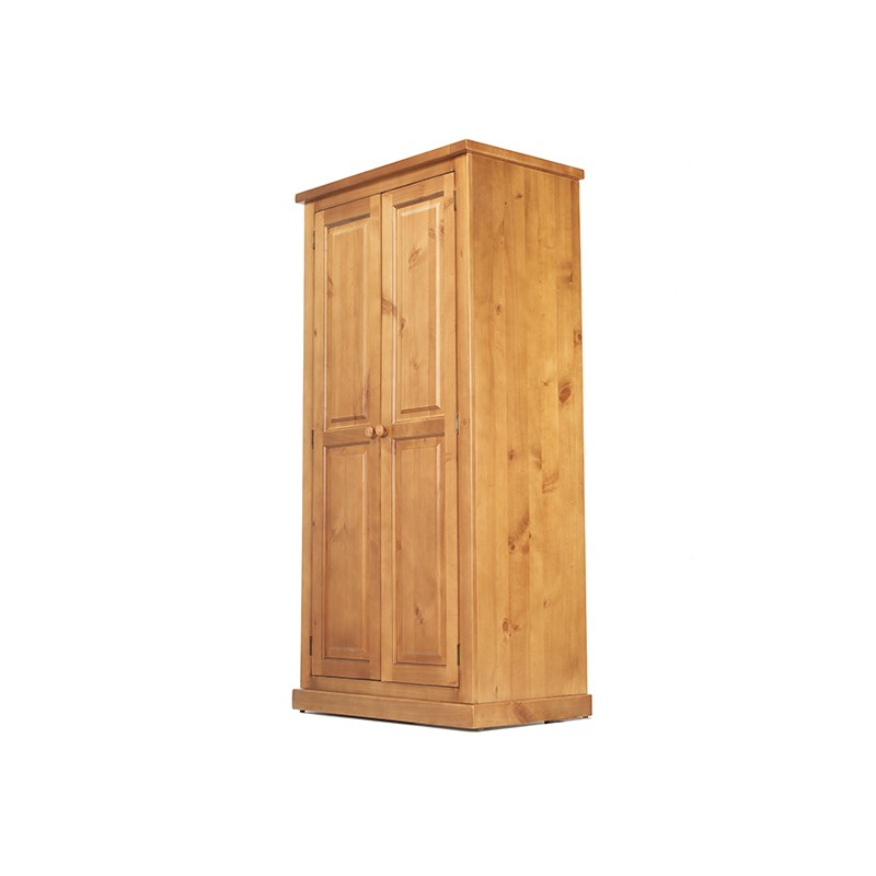 Chunky Pine Ladies Double Wardrobe