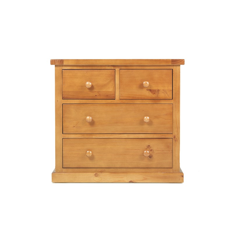 Chunky Pine 2 Over 2 Chest of Drawers