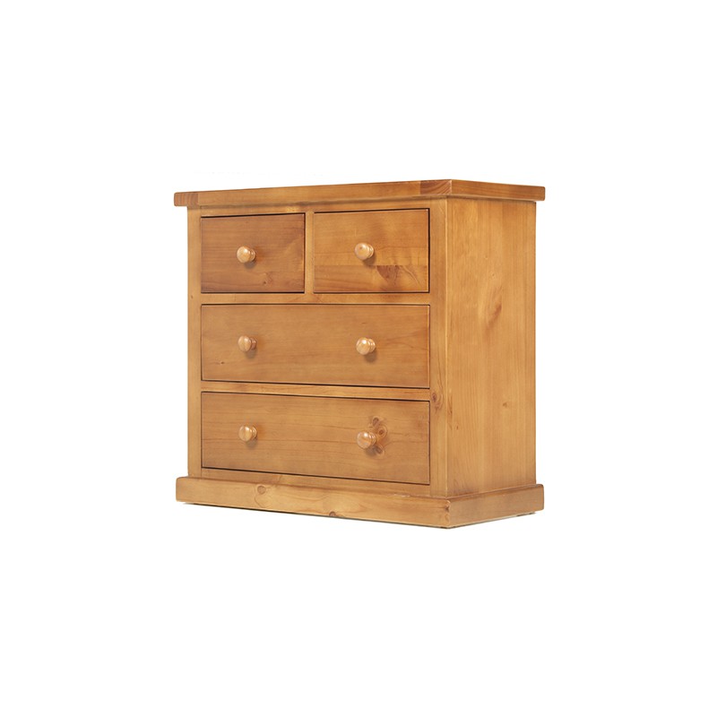 Chunky Pine 2 Over 2 Chest of Drawers