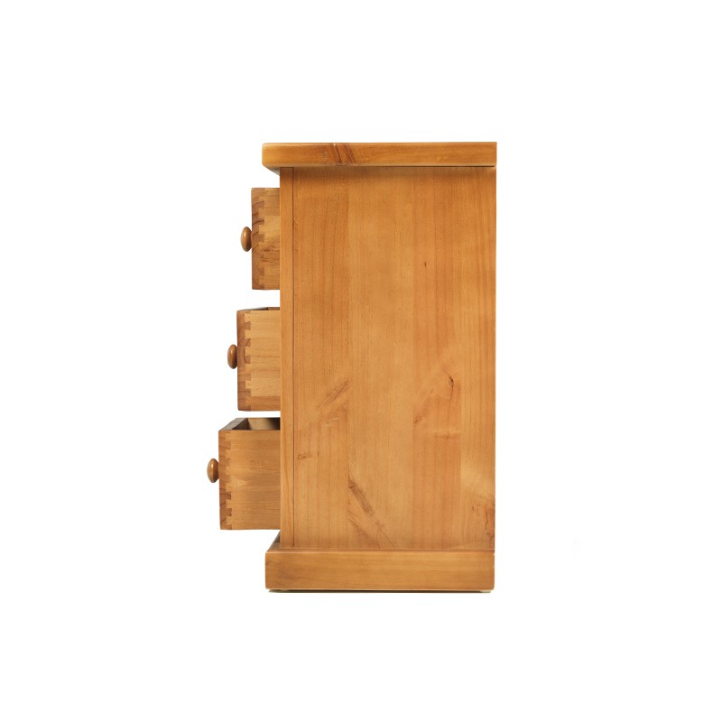 Chunky Pine Kids 3 Drawer Bedside Cabinet