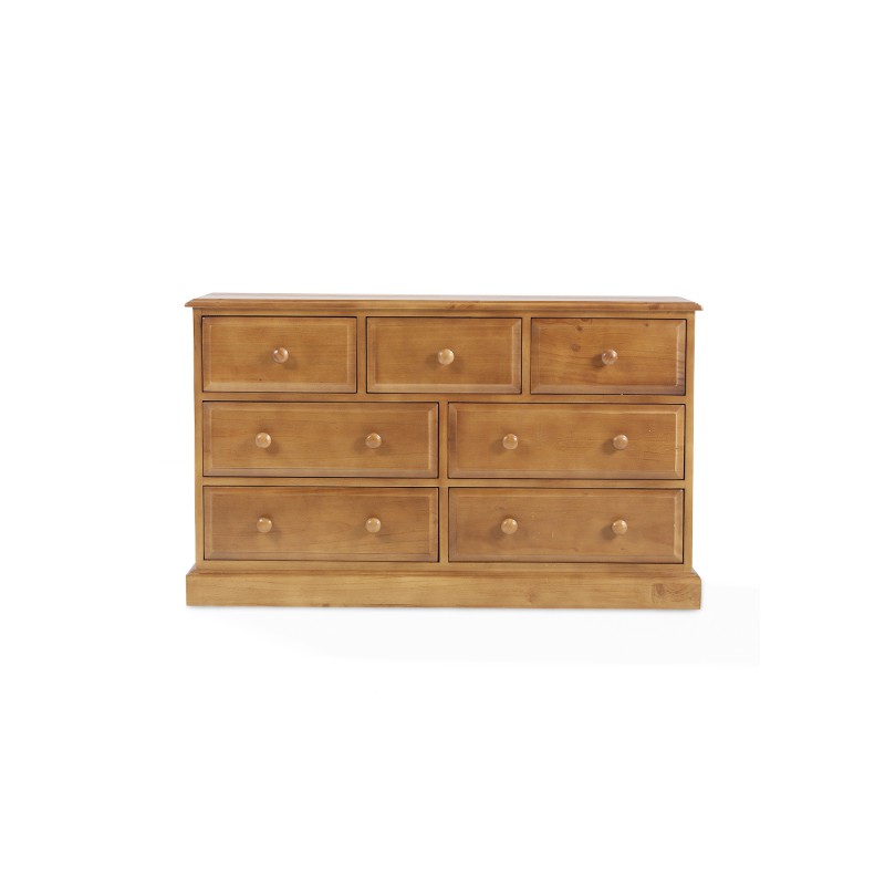 Country Pine 3 Over 4 Chest of Drawers