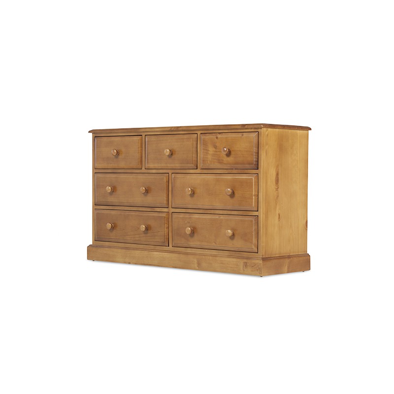 Country Pine 3 Over 4 Chest of Drawers