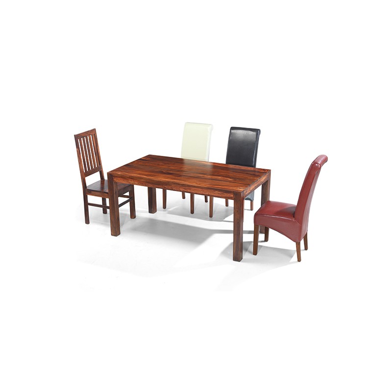 Cuba Sheesham 160 cm Dining Table and 4 Chairs
