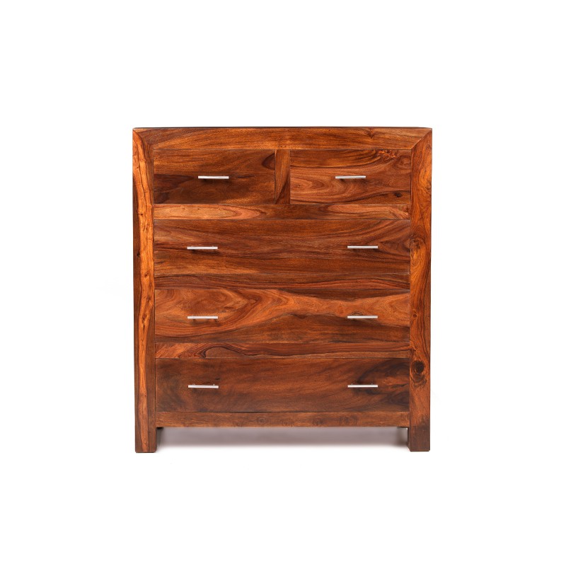 Cuba Sheesham 2 Over 3 Chest of Drawers