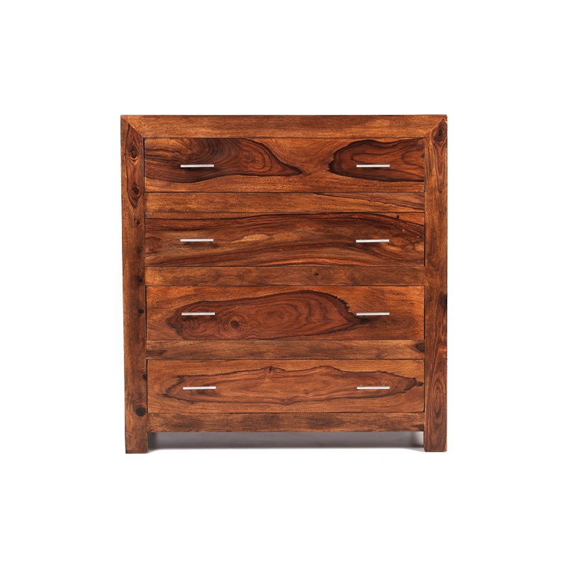 Cuba Sheesham 4 Drawer Chest of Drawers