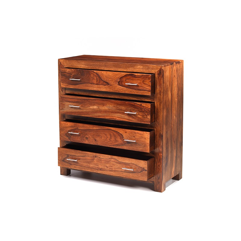 Cuba Sheesham 4 Drawer Chest of Drawers