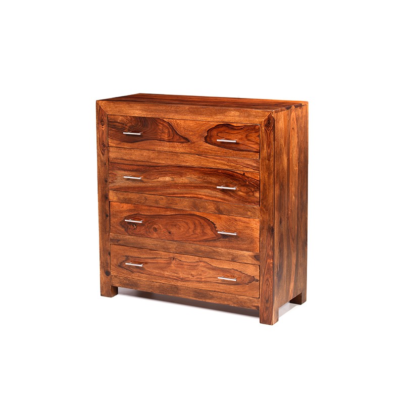 Cuba Sheesham 4 Drawer Chest of Drawers