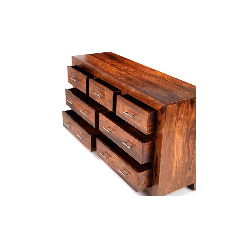 Cuba Sheesham 7 Drawer Chest of Drawers