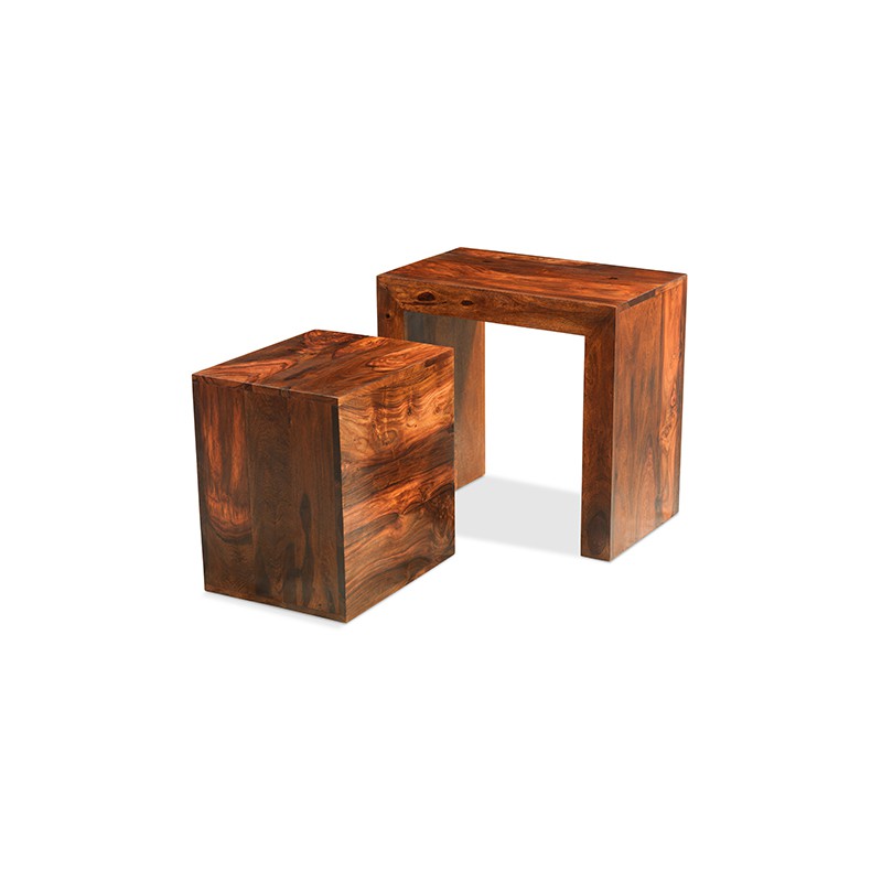 Cuba Sheesham Cube Nest of Tables