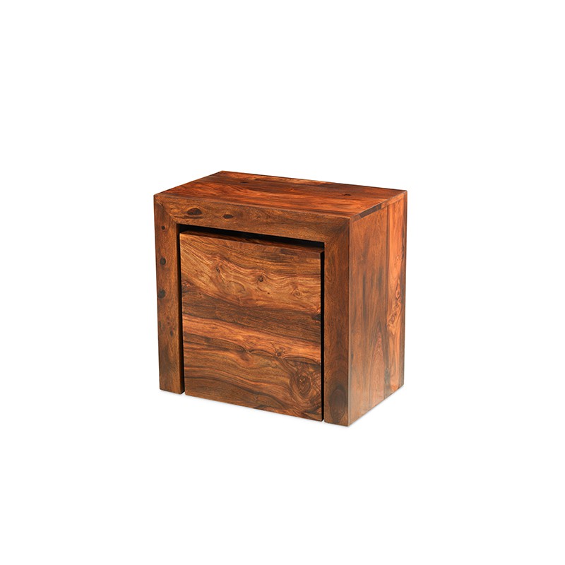 Cuba Sheesham Cube Nest of Tables