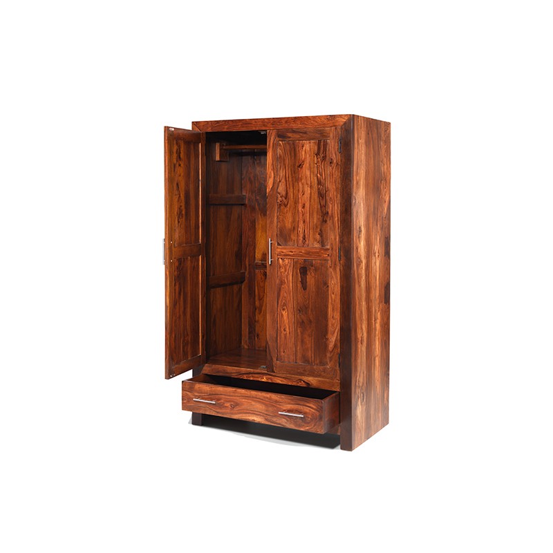 Cuba Sheesham Gents Double Wardrobe