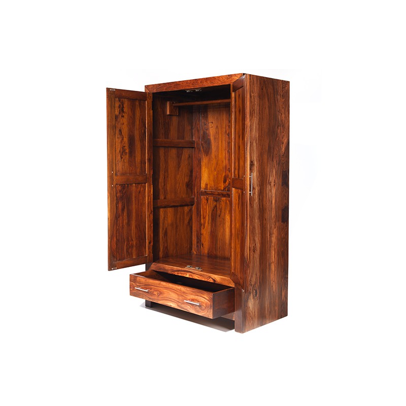 Cuba Sheesham Gents Double Wardrobe