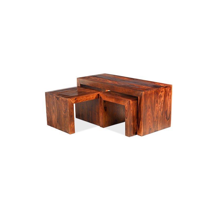 Cuba Sheesham Long John Coffee Table