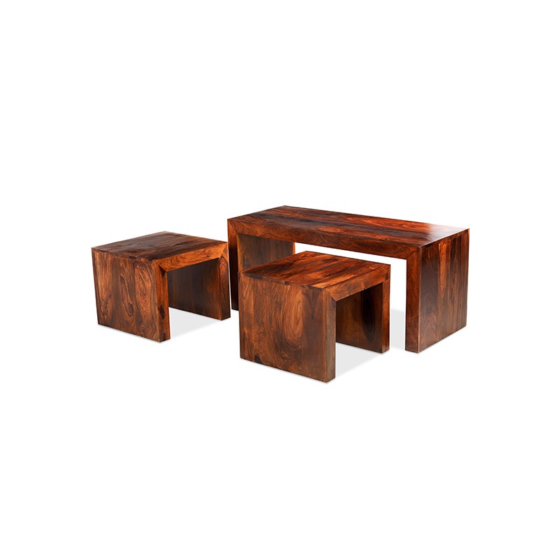 Cuba Sheesham Long John Coffee Table