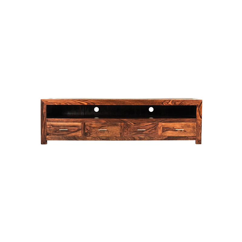 Cuba Sheesham Long Plasma TV Cabinet
