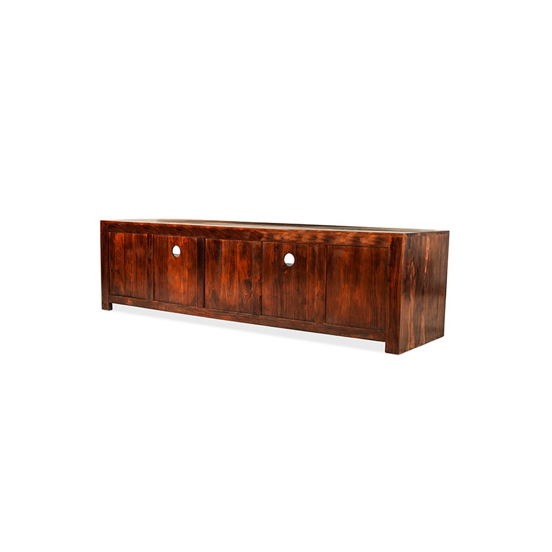 Cuba Sheesham Long Plasma TV Cabinet