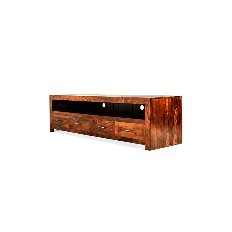 Cuba Sheesham Long Plasma TV Cabinet