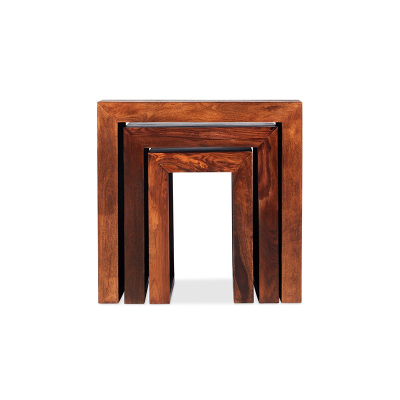 Cuba Sheesham Nest of 3 Tables
