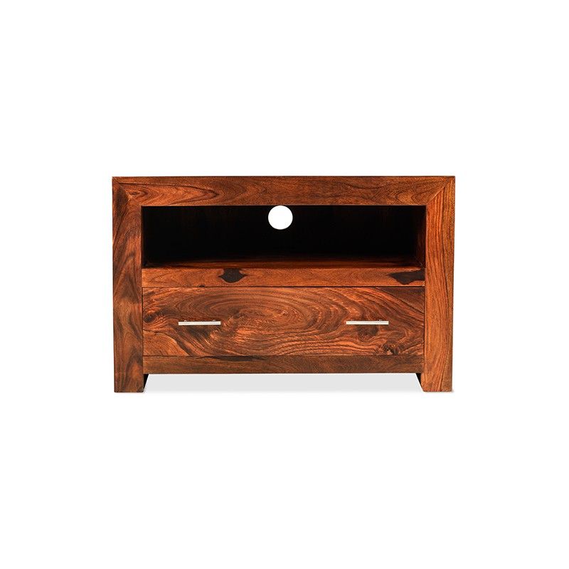 Cuba Sheesham Square TV Stand
