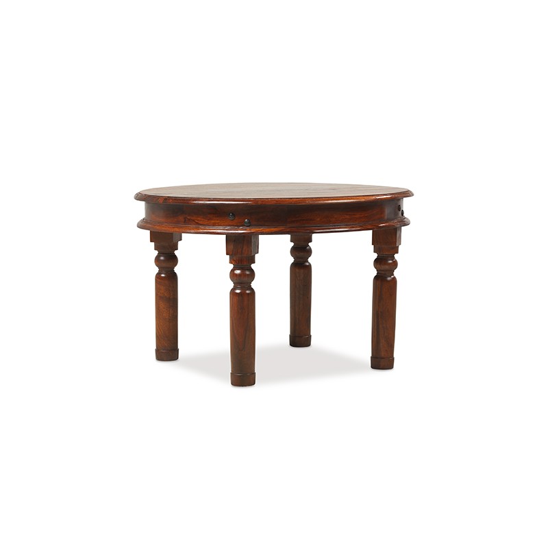 Jali Sheesham 70 cm Round Thakat Coffee Table