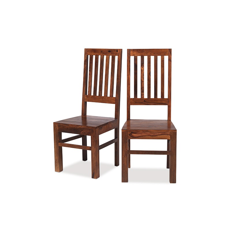 Sheesham High Back Slat Dining Chairs