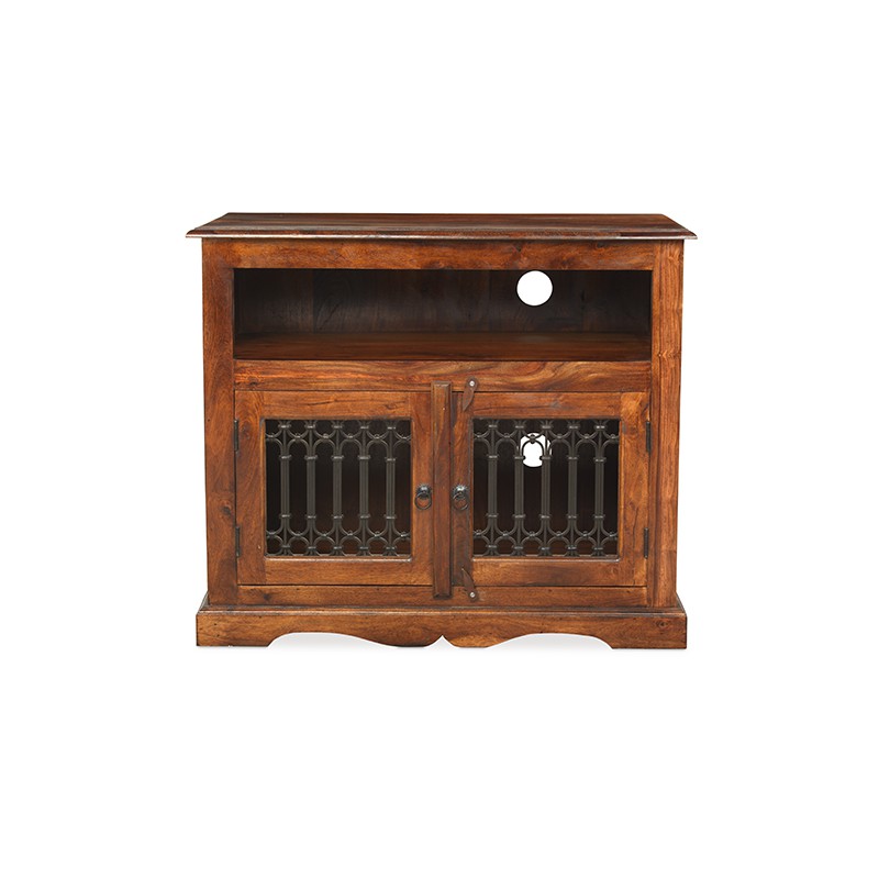 Jali Sheesham Square TV Cabinet