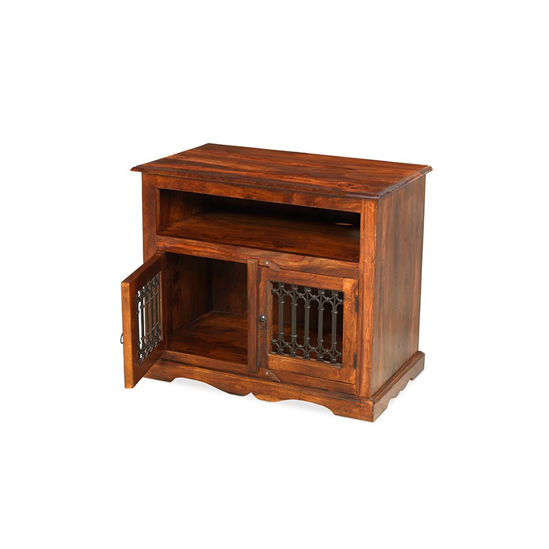 Jali Sheesham Square TV Cabinet