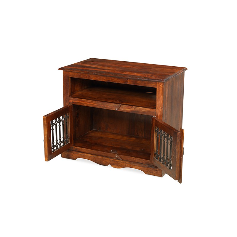 Jali Sheesham Square TV Cabinet