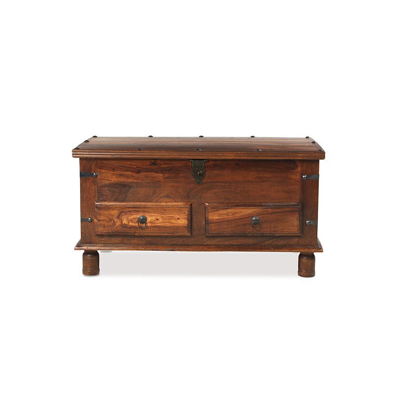 Jali Sheesham Thakat Coffee Trunk Box + Drawers
