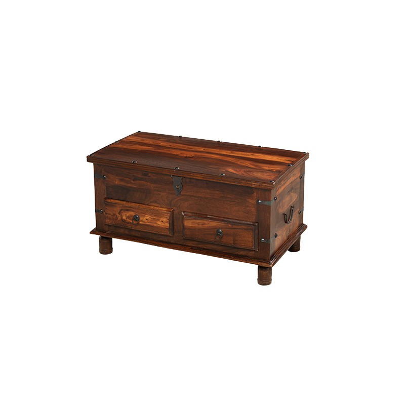 Jali Sheesham Thakat Coffee Trunk Box + Drawers