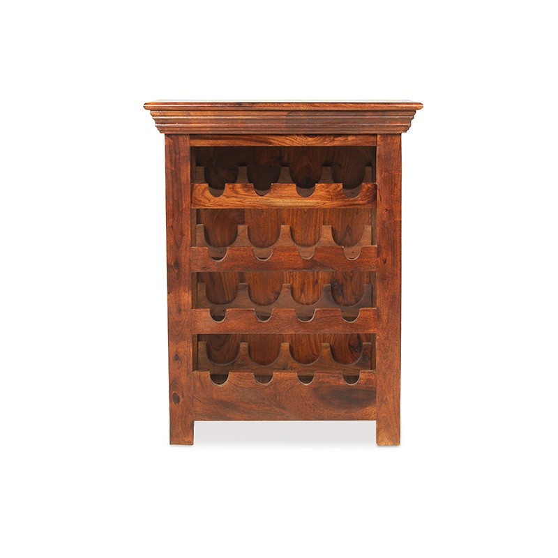 Jali Sheesham Wine Rack