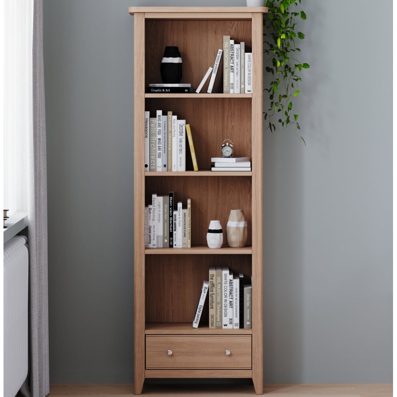Harlyn Natural Oak Large Bookcase