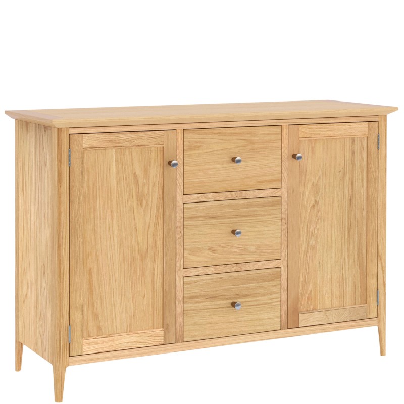 Saxbie Oak Large 2 Door 3 Drawer Sideboard