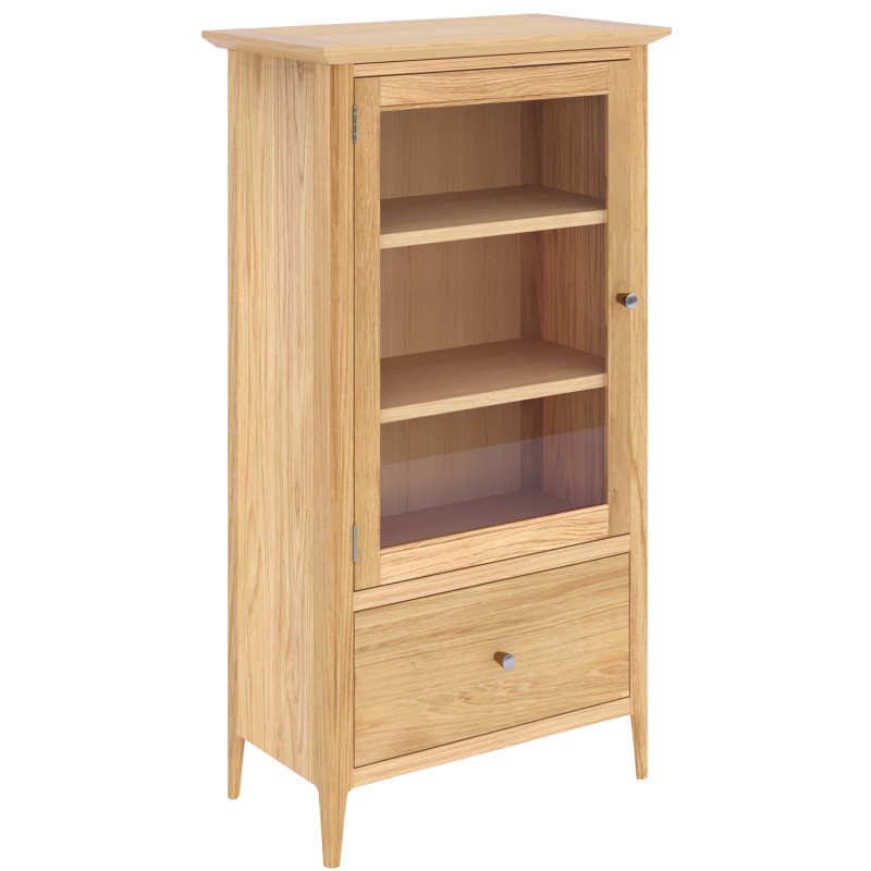 Saxbie Oak Glazed Bookcase