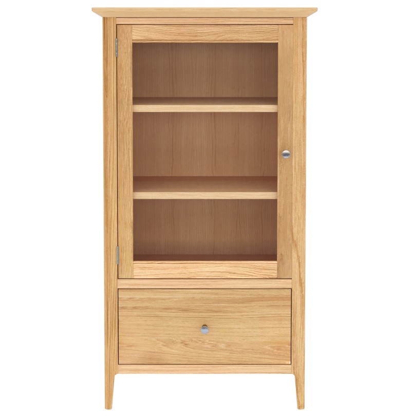 Saxbie Oak Glazed Bookcase