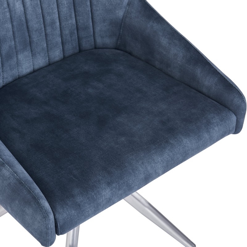 HUGO S Velvet Blue - Swivel SSS Legs