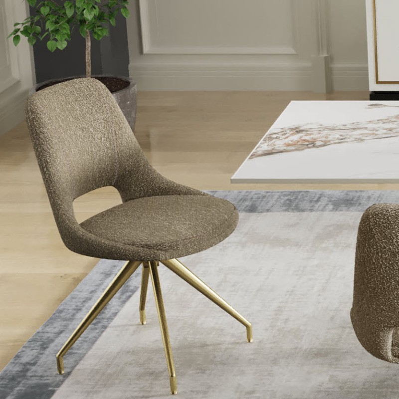 KASPER S Boucle Stone - Swivel GSS Legs