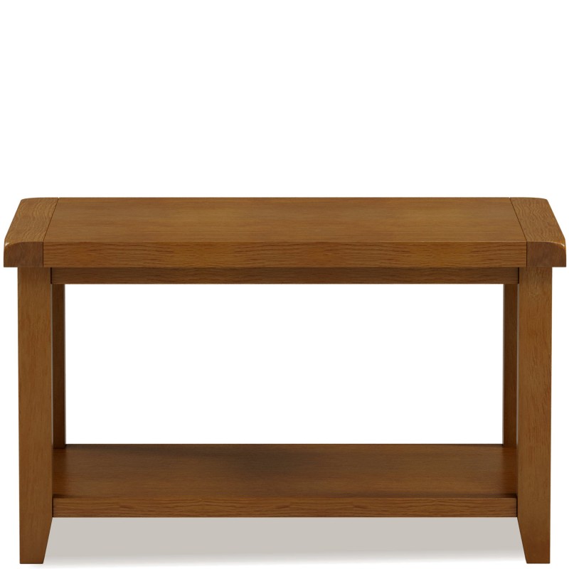 Barton Oak Living & Dining Coffee Table With Shelf